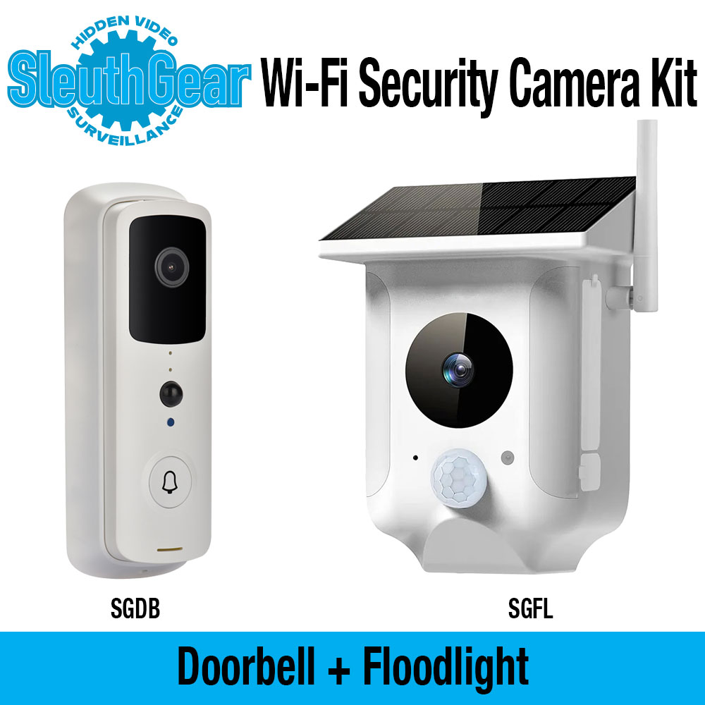 SG Doorbell Cam plus Solar Floodlight Camera