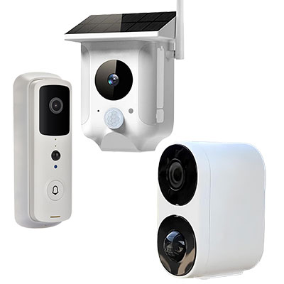 SleuthGear Wi-Fi Ultimate Home Security Kit SG1030 Doorbell Camera, Battery/Solar Camer and Floodlight Camera Set