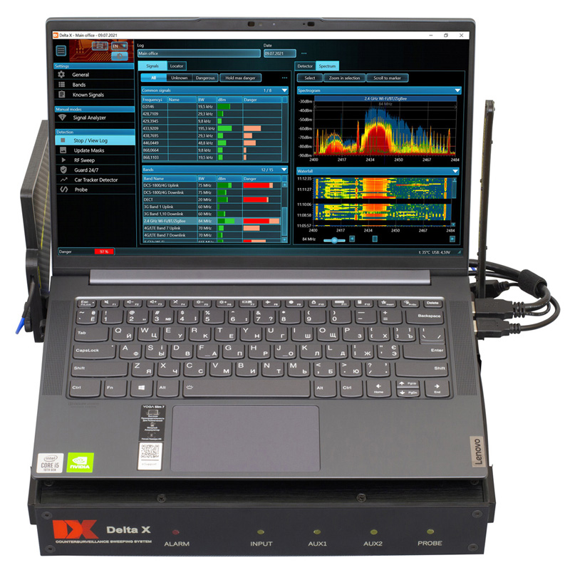 Delta X Portable Real-time Spectrum Analyzer 12Ghz
