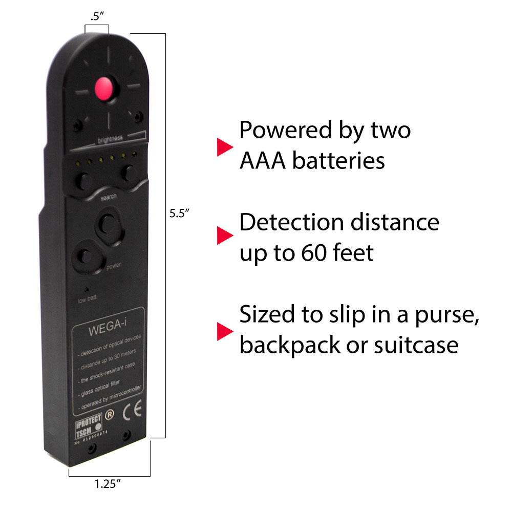 DD1216 Elite 3 Band RF Detection and Wega Camera Finder