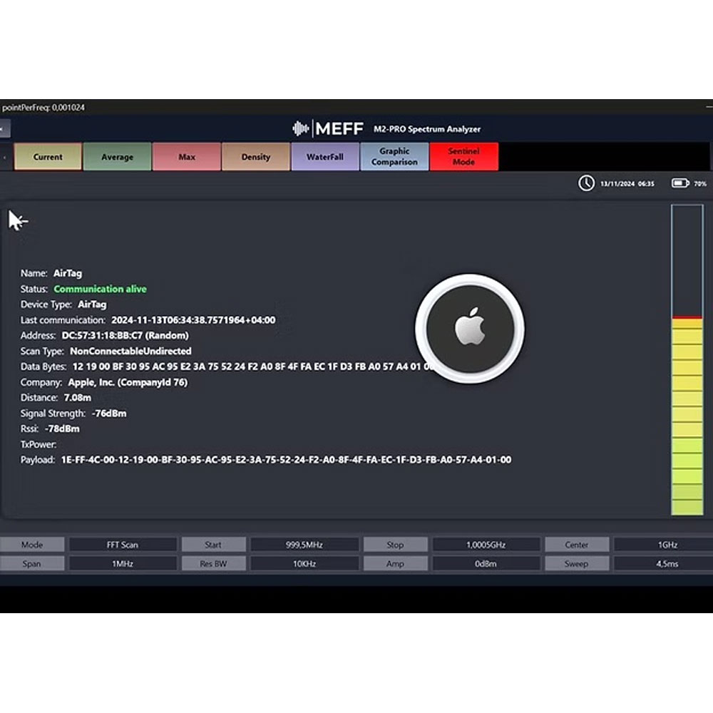 Spy-Max Elite Portable AI Spectrum Analyzer