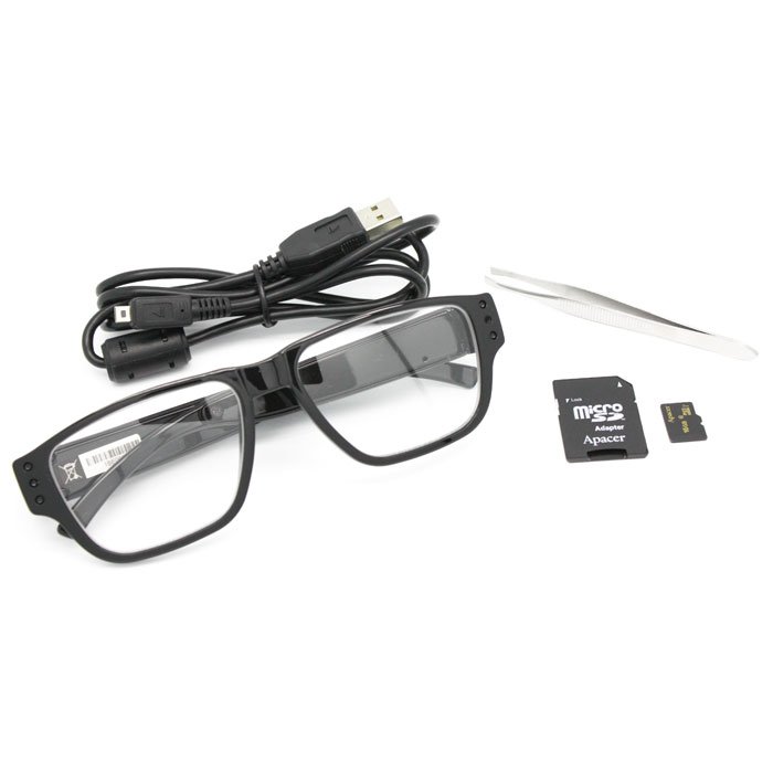 DVR295 : 720P Covert Surveillance Glasses With Accessories