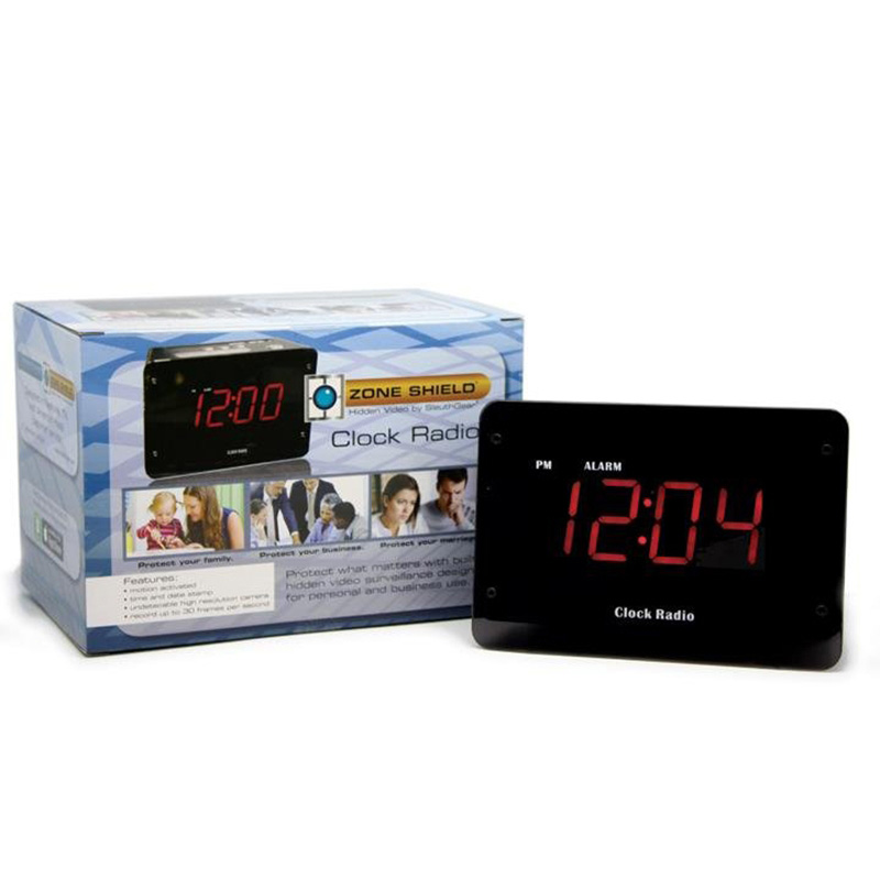 Zone Shield 4K Night Vision Clock Radio DVR