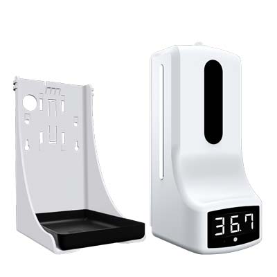 Touchless Thermometer with Hand Sanitizer Station