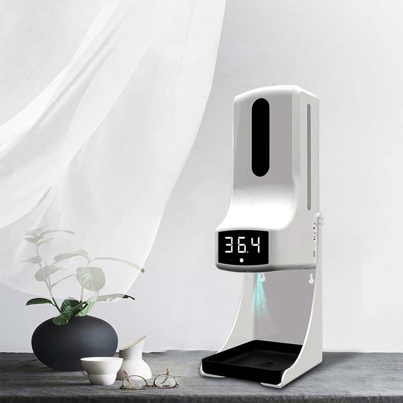 Touchless Thermometer with Hand Sanitizer Station