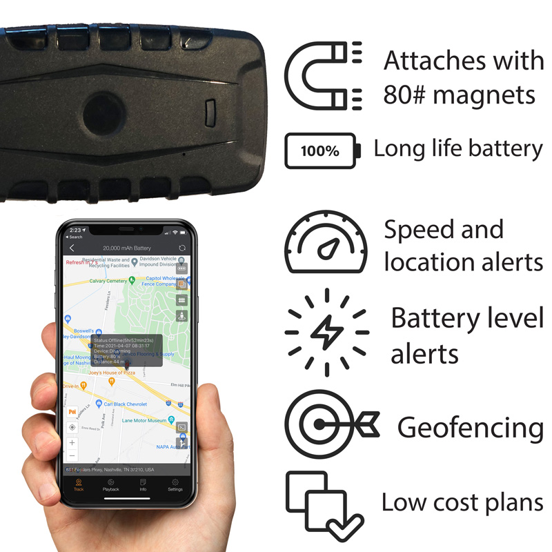 miTrail MVT- 2020 Traqueur GPS filaire simple pour véhicule, traqueur GPS  étanche, option d'itinérance 4G LTE Canada et États-Unis disponible,  garantie de 1 an, suivi de vos voitures, suivez vos : 